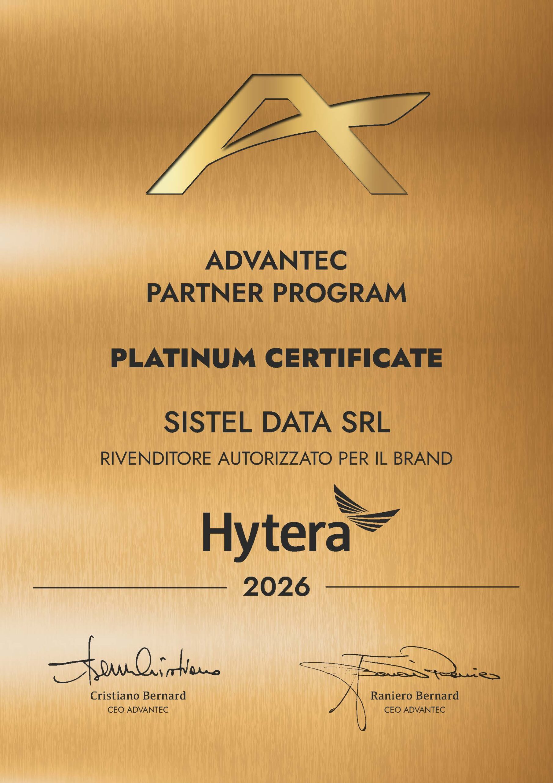 SISTEL DATA - Platinum HYTERA Design